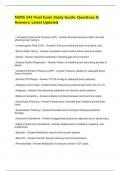 NURS 242 Final Exam Study Guide&colon; Questions & Answers&colon; Latest Updated