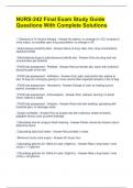 NURS-242 Final Exam Study Guide Questions With Complete Solutions