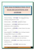 WGU D322 INTRODUCTION TO IT EXAM 2025 QUESTIONS AND ANSWERS