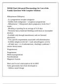NR 566 &sol; NR566 Chamberlain College Of Nursing -NR566 Final &lpar;Advanced Pharmacology for Care of the Family&rpar; Questions With Complete Solutions