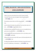 BIBL 104 QUIZ 7 2025 QUESTIONS AND ANSWERS