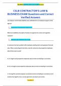 CSLB CONTRACTOR'S LAW & BUSINESS EXAM &sol; COMPREHENSIVE STUDY GUIDE &ndash; EXPERT STRATEGIES&comma; REVIEW OF KEY QUIZZES&comma; AND PRACTICE QUESTIONS FOR GUARANTEED SUCCESS &sol; NEWEST 2025&sol;2026&period;