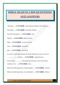 BIBLE 104 QUIZ 5 2025 QUESTIONS AND ANSWERS