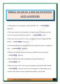 BIBL104 Bundled Exams 2025 &lpar;Questions and Answers&rpar; 
