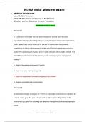 NURS 6560 MIDTERM EXAM - QUESTION AND CORRECT ANSWERS&period;