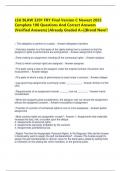 LSU BLAW 3201 FRY Final Version C Newest 2025 Complete 100 Questions And Correct Answers &lpar;Verified Answers&rpar; &vert;Already Graded A&plus;&vert;&vert;Brand New&excl;&excl;