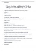 Money Banking and Financial Markets  Chapter 1 Correct Answers Exam 2025