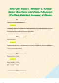 SOCI 201 Dumas - Midterm I &sol; Actual Exam Questions and Correct Answers &lpar;Verified&comma; Detailed Answers&rpar; 