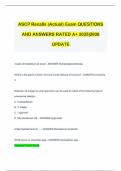 ASCP Recalls &lpar;Actual&rpar; Exam QUESTIONS AND ANSWERS RATED A&plus; 2025&vert;2026 UPDATE