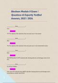 Biochem Module 8 Exam &sol; Questions & Expertly Verified Answers&comma; 2025 &sol; 2026&period; &rpar;&quest;