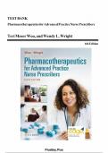 Pharmacotherapeutics for Advanced Practice Nurse Prescribers&comma; 6th Edition by Teri Moser Test Bank 2025 Edition All Chapters Complete Answers&sol; Solutions&period;