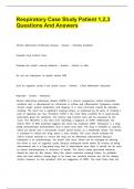 Respiratory Case Study Patient 1&comma;2&comma;3 