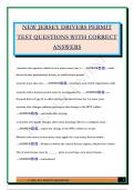 NEW JERSEY PERMIT BUNDLED EXAMS 2025 &lpar;QUESTIONS AND ANSWERS&rpar;