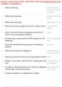 NASCO LIFEGUARD CERT&period; WRITTEN TEST&sol;QUESTIONS WITH 100&percnt; CORRECT ANSWERS&excl;&excl;