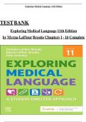 Test bank for exploring medical language 11th edition by myrna lafleur brooks&period;pdf