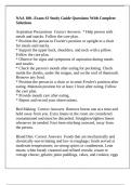 NAA 100--Exam &num;2 Study Guide Questions With Complete Solutions
