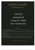 AFK1505 Assessment 06 2025 &lpar;793503&rpar; Due 3 Oktober 2025