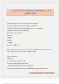 HCI201 EXAM 2025 QUESTIONS AND ANSWERS