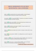 HESI ADMISSION EXAM 2025 QUESTIONS AND ANSWERS