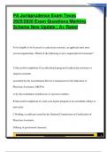 PA Jurisprudence Exam Texas  2025&sol;2026 Exam Questions Marking  Scheme New Update &vert; A&plus; Rated
