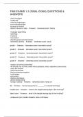 FAM EXAMS 1-3 &lpar;FINAL EXAM&rpar; QUESTIONS & ANSWERS