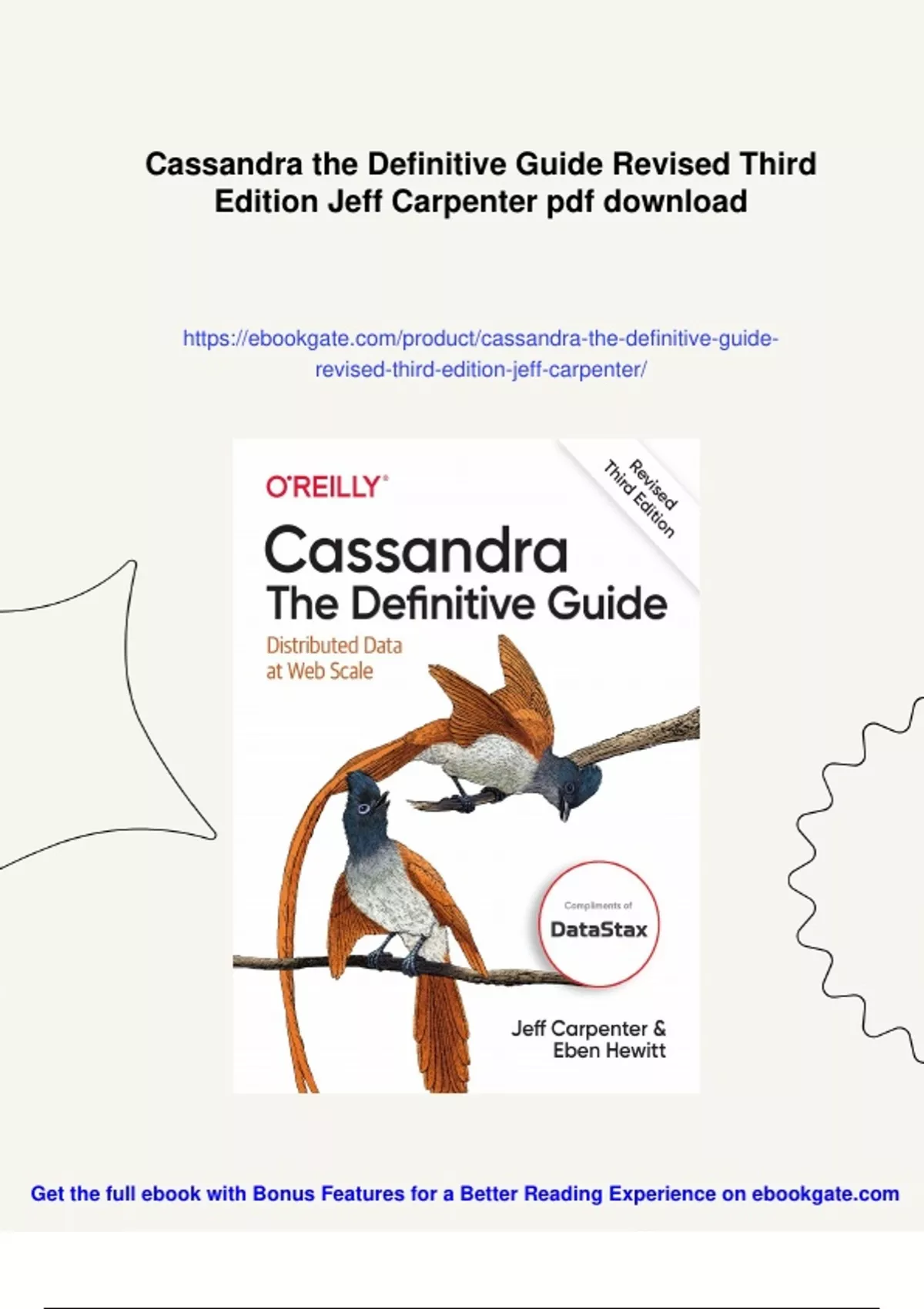 Summary Cassandra the Definitive Guide Revised Third Edition Jeff ...