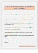 KREFT G202 EXAM 1 2025 QUESTIONS AND ANSWERS