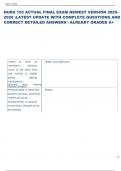 Exam &lpar;elaborations&rpar; NURS 155  