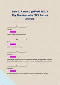 blaw 210 exam 2 griffeath WSU &sol; Key Questions with 100&percnt; Correct Answers&period;