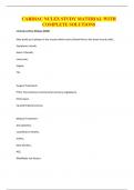 CARDIAC NCLEX STUDY MATERIAL WITH COMPLETE SOLUTIONS