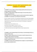 CARDIAC NCLEX TEST QUESTIONS AND CORRECT ANSWERS