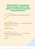 CIS 2200 FINAL &sol; Comprehensive Expert Strategies&comma; Review of Key Quizzes&comma; and Practice Questions for Guaranteed Success  