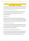 CARDIAC NCLEX PRACTICE SET 2 QUESTIONS AND CORRECT ANSWERS