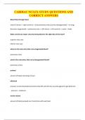 CARDIAC NCLEX STUDY QUESTIONS AND CORRECT ANSWERS