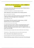 D439 EXAM QUESTIONS AND CORRECT ANSWERS&excl;&excl;