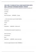 2025 BFD LT EXAM&sol;ACTUAL EXAM QUESTIONS WITH WELL DETAILED ANSWERS&sol;NEWEST UPDATE