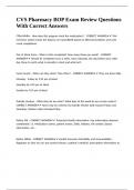 CVS Pharmacy BOP Exam Review Questions With Correct Answers