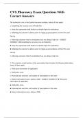 CVS Pharmacy Exam Questions With Correct Answers
