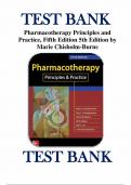 Test Bank For Pharmacotherapy Principles and Practice 5th Edition by Marie A. Chisholm-Burns; Terry L. Schwinghammer; Patrick M. Malone; Jill M. Kolesar; Kelly C. Lee