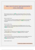 MBA 210&colon; EXAM &num;2 2025 QUESTIONS AND ANSWERS