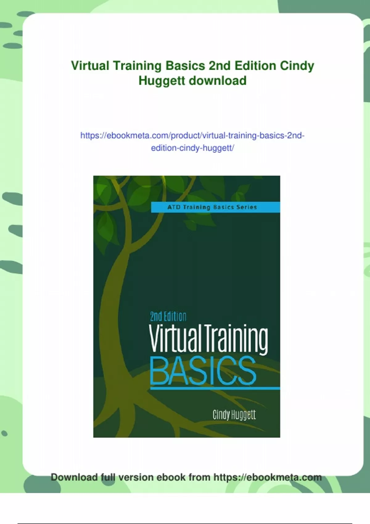 Summary Virtual Training Basics 2nd Edition Cindy Huggett - Digital ...