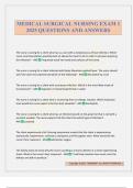 MEDICAL-SURGICAL&colon; RESPIRATORY EXAM 2025 QUESTIONS AND ANSWERS
