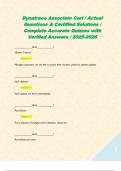 Dynatrace Associate Cert &sol; Actual Questions & Certified Solutions &sol; Complete Accurate Quizzes with Verified Answers &sol; 2025-2026