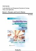 Leadership Roles and Management Functions in Nursing&colon; Theory and Application 9th Edition &ndash; Complete Test Bank