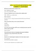 LPA 1 GI EXAM QUESTIONS AND CORRECT ANSWERS&excl;&excl;