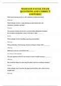 MASSAGE-FACIAL EXAM QUESTIONS AND CORRECT ANSWERS&excl;&excl;
