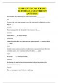 MASSAGE-FACIAL EXAM 2 QUESTIONS AND CORRECT ANSWERS&excl;&excl;