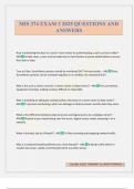 MIS 374 EXAM 3 2025 QUESTIONS AND ANSWERS