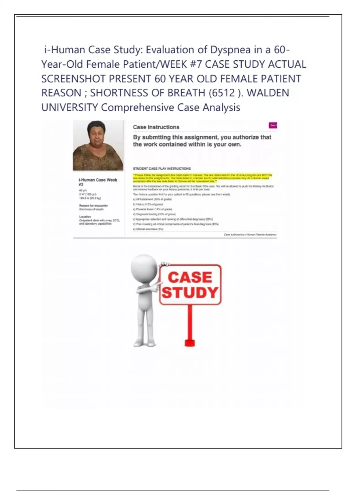 i-Human Case Study: Evaluation of Dyspnea in a 60-Year-Old Female ...