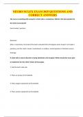NEURO NCLEX EXAM 2025 QUESTIONS AND CORRECT ANSWERS